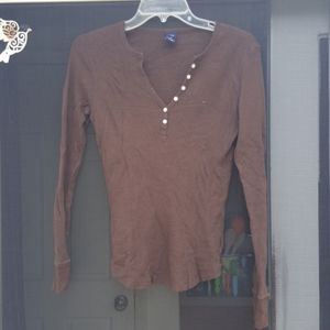 Gap Brown Themal L/S Tee